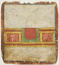 Elephant Throne, from a Set of Initiation Cards (Tsakali), 14th/15th century.