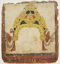 Jeweled Ritual Crown, from a Set of Initiation Cards (Tsakali), 14th/15th century.