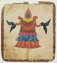 The Victory Banner (Dhwaja), from a Set of Initiation Cards (Tsakali), 14th/15th century.