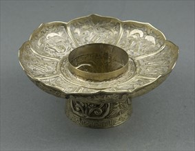 Lotus-Shaped Altar Bowl Stand, 18th century.