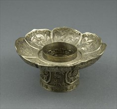 Lotus-Shaped Altar Bowl Stand, 18th century.