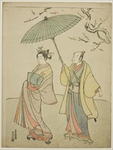 The Actors Ichikawa Komazo I (L) and Nakamura Matsue I (R), c. 1770.