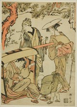 Yumoto, from the series "Seven Famous Hot Springs of Hakone (Hakone shichito meisho)", c. 1780.
