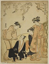 Scene at the Ishido Mansion (Ishido yakata no dan), from the series "Go Taiheiki Shiraishi Banashi", 1785.
