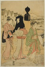 Women Crossing Nihonbashi Bridge, c. 1786.