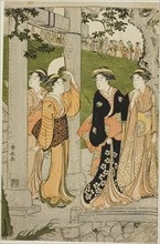 Women Visiting Mimeguri Shrine, c. 1788.