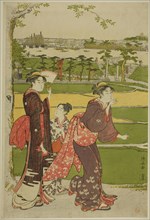 Women Visiting Mimeguri Shrine, c. 1787.