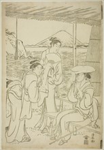 Visitors to Enoshima, c. 1789.