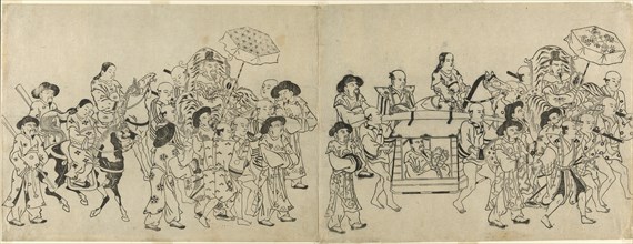 Arrival of the Korean Embassy in Edo, c. 1709.