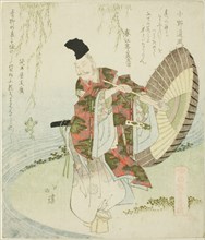 Ono no Tofu, from the series "A Gathering of the Elders of Poetry (Shoshikai bantsuzuki)", c. 1820.