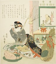 Lady Seated by a Tokonoma Alcove, 1829.