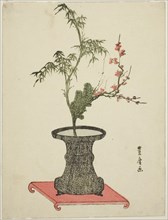 Three friends ikebana, late 18th-early 19th century.