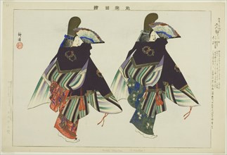 Futari Shizuka, from the series "Pictures of No Performances (Nogaku Zue)", 1898.