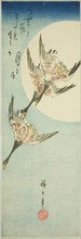 Wild Geese Flying Across Full Moon, late 1830s.