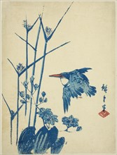 Kingfisher and monochoria, c. 1830/44.