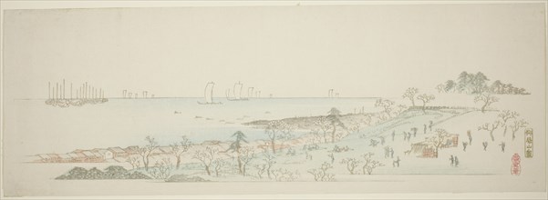 View of Goten Hill (Gotenyama no zu), from the series "Thirteen Views of the Environs of Edo", c. 1837/44.