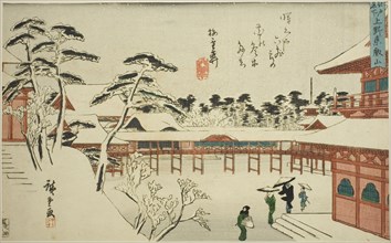Toeizan Temple at Ueno (Ueno Toeizan), from the series "Famous Places in Edo (Edo meisho)", c. 1840/42.