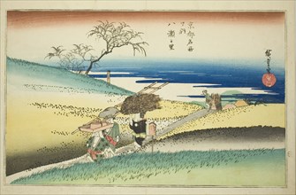 The Village of Yase (Yase no sato) from the series "Famous Places in Kyoto (Kyoto meisho no uchi)", c. 1834.