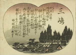 Mishima, from the series "Fifty-three Pairings for the Tokaido Road (Tokaido gojusan tsui)", c. 1845/46.