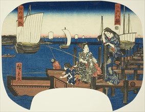 Returning Sails at Tsukuda (Tsukuda no kihan), from the series "Eight Views of Edo (Edo hakkei)", c. 1844/46.