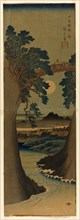 Monkey Bridge in Kai Province (Koyo Saruhashi no zu), c. 1841/42.