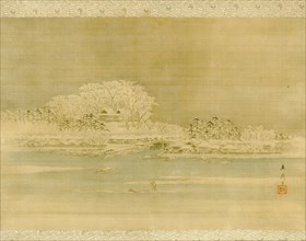 Matsuchiyama on the Sumida River, Edo period, 1856.