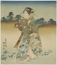 Woman on her way to visit a shrine, early 1830s.