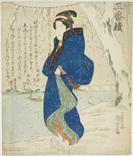 Snow: Onoe Kikugoro III, from "A Set of Three (Sanbantsuzuki)", c. 1829.
