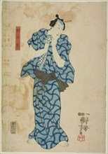 The actor Ichikawa Danjuro VIII as Tsunagoro, 1847.