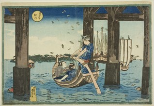 Tsukuda Island (Tsukudajima), from the series "Famous Places in the Eastern Capital (Toto meisho)", c. 1832/33.