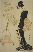 Viewing Ikebana, c.1802.