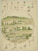 Evening Bell at Mii Temple (Mii no bansho), from an untitled series of Eight Views of Omi, n.d.