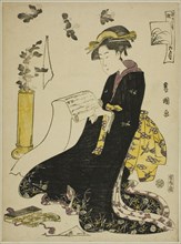The Ninth Month (Ku gatsu), from the series "Fashionable Twelve Months (Furyu junikagetsu)", c. 1793.
