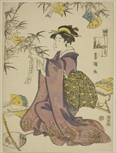 The Seventh Month (Shichi gatsu), from the series "Fashionable Twelve Months (Furyu junikagetsu)", c. 1793.