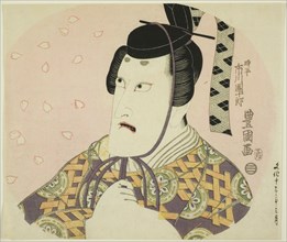 Ichikawa Danjuro VII as Fujiwara no Shihei (Tokihira, Minister of the Left), in Ume Sakura Aioi-zoshi, c. 1816.