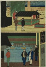Interior of an American Steamship (Amerikakoku jokisen-chu no zu), 1861.