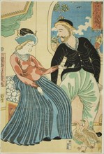 Russian's Love for a Lady (Oroshiyajin fujin wo aisu), 1860.