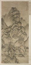 Landscape after Wang Meng, Qing dynasty (1644-1911), 1664.