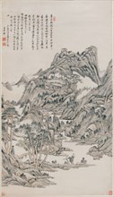 Landscape, Qing dynasty (1644-1912), 1706. Attributed to Wang Yuanqi.