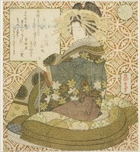Jurojin, from the series "A Parody of the Seven Gods of Good Fortune (Mitate shichifukujin)", c. 1828.