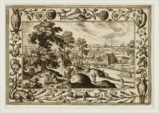 The Parable of the Good Samaritan, from Landscapes with Old and New Testament Scenes and Hunting Scenes, 1584.