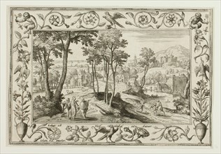 The Journey to Emmaus, from Landscapes with Old and New Testament Scenes and Hunting Scenes, 1584.