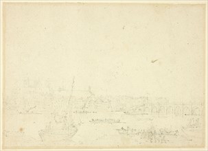 Study for View of Westminster Hall and Bridge, from Microcosm of London, c. 1810.
