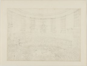 Study for Royal Cock Pit, from Microcosm of London, c. 1808.