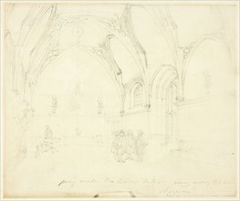 Study for Lambeth Palace, from Microcosm of London, c. 1808.