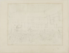 Study for Christie's Auction Room, c. 1808.