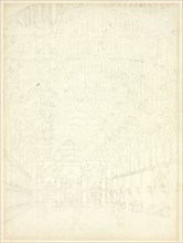 Study for Westminster Hall, from Microcosm of London, c. 1809.