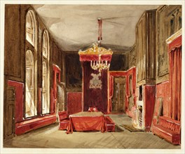 Study for Drawing Room, St. James, from Microcosm of London, c. 1809.