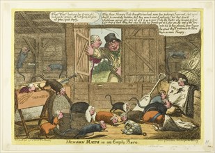 Hungry Rats in an Empty Barn, published March 1806.
