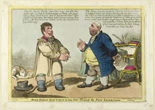 John Bull's First Visit to his Old Friend the New Secretary, published March 3, 1806.